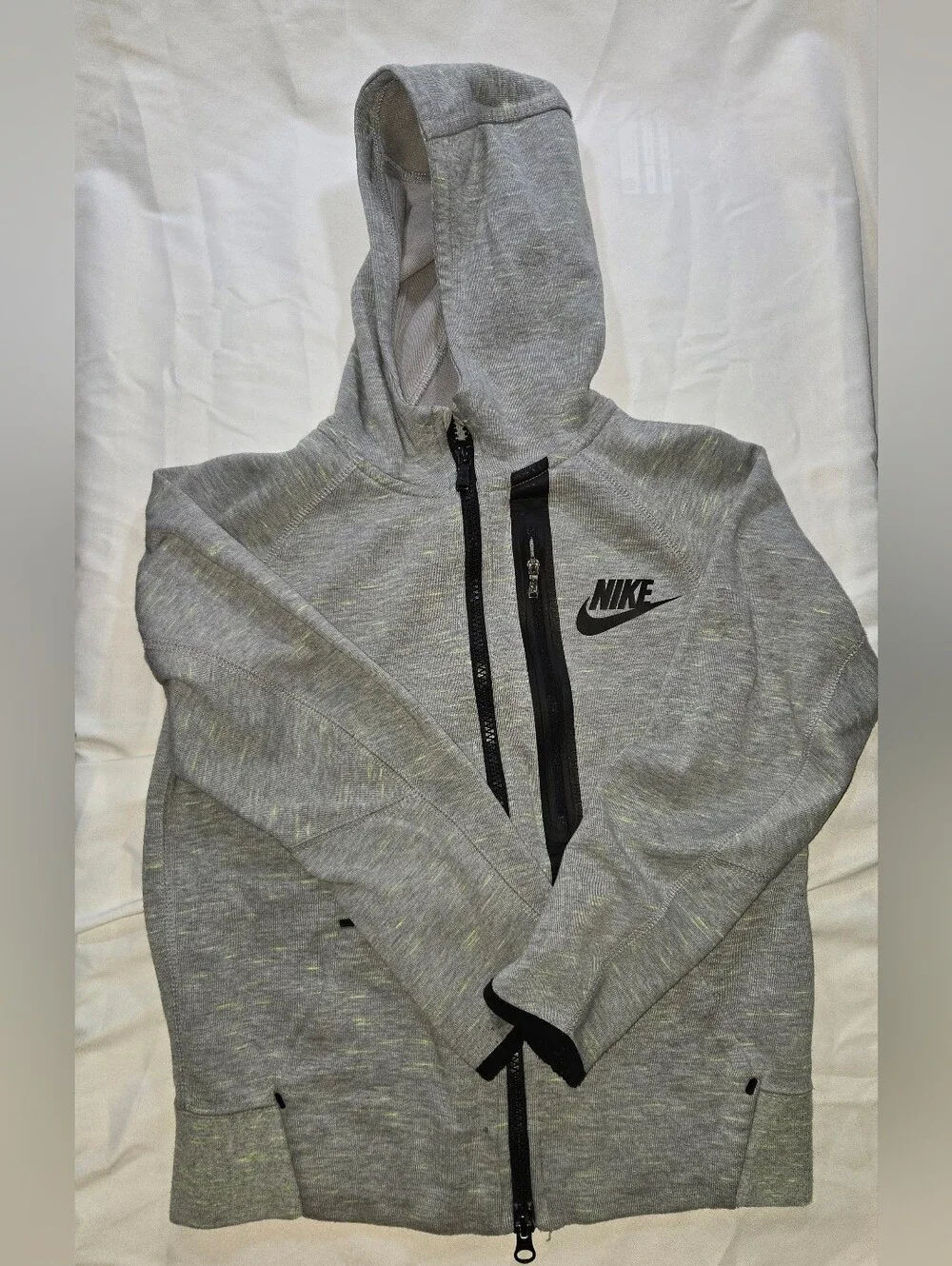 Nike Kids Grey Hooded Zip Sweatshirt